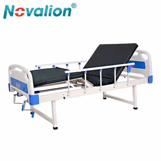 Maßgeschneidertes PP-Kopfteil mit 2 Kurbeln, manuelles/elektrisches Krankenhausbett für medizinische Intensivstationen